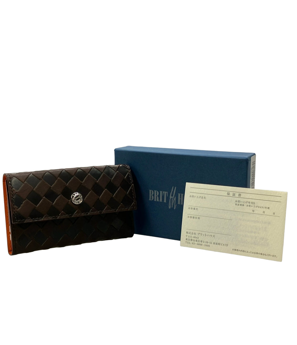 美品 BRIT HOUSE 5連キーケース キーチェーン付き メンズ ブリットハウス