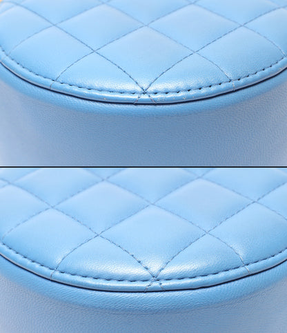 CHANEL チェーンショルダーバッグ 肩掛け 斜め掛け ゴールド金具 マトラッセ シングルチェーン 27番台 レディース シャネル