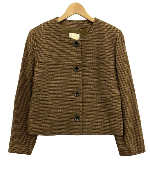 極美品！FO XEYツイードノーカラージャケット 40 Rene M セール】 ツイードミックスジャケット （ノーカラージャケット