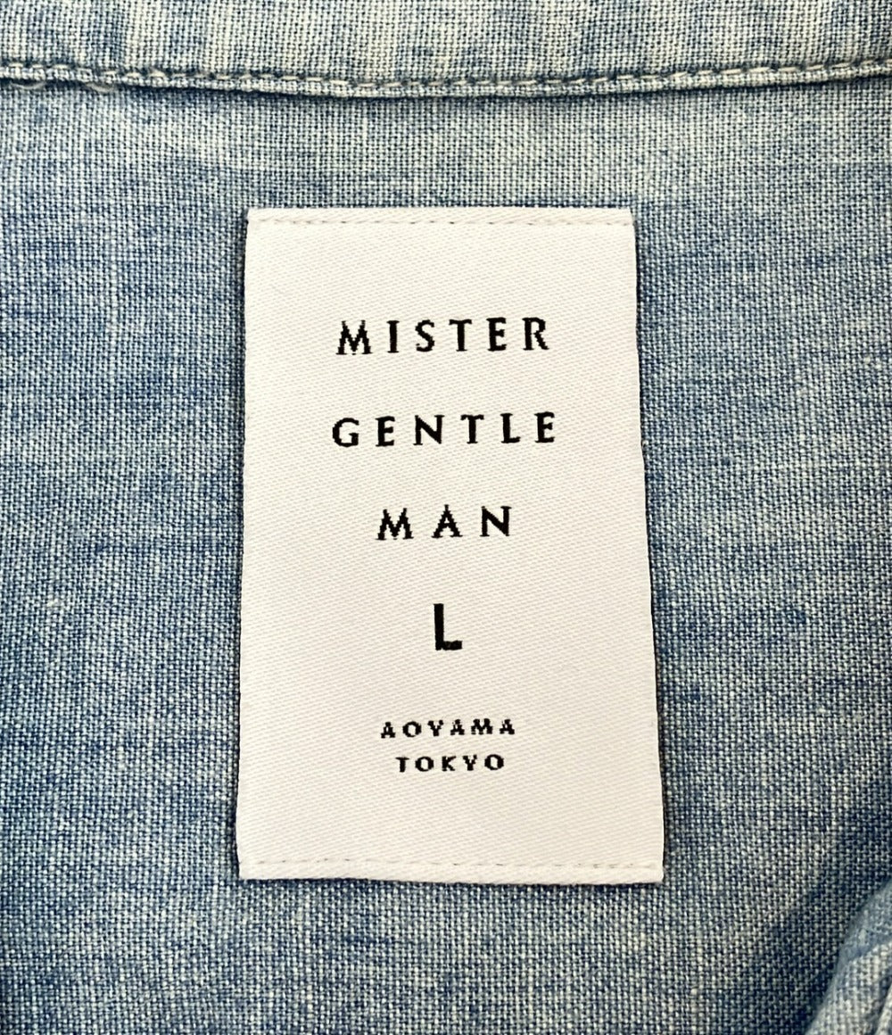 ミスタージェントルマン 半袖デニムシャツ メンズ SIZE L (L) Mr.GENTLEMAN