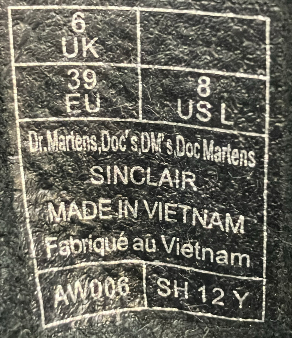 Dr.Martens 8ホールブーツ SINCLAIR ジャングル ブーツ レディース SIZE UK6 ドクターマーチン