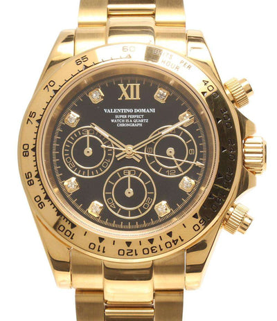 VALENTINO DOMANI 腕時計 クオーツ ブラック VD005 メンズ バレンチノドマーニ