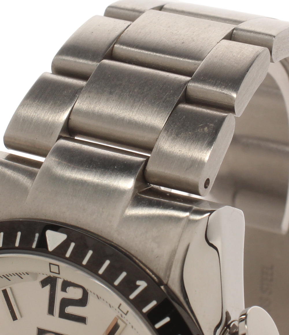 TECHNOS 腕時計 クオーツ シルバー T-1019 メンズ テクノス