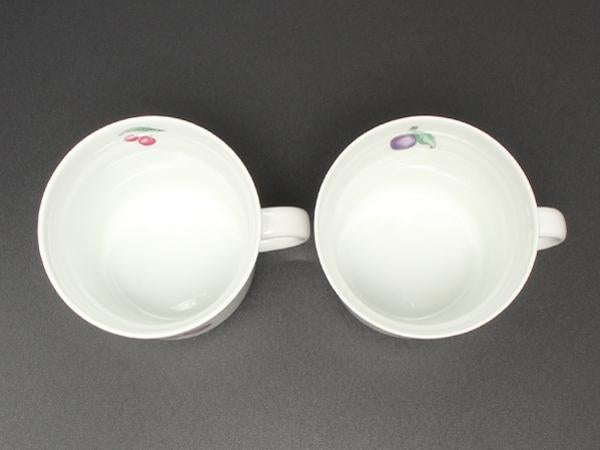 美品 Richard Ginori マグカップ ハンドタオル 4点セット ボンジョルノチェリー プルーン リチャードジノリ