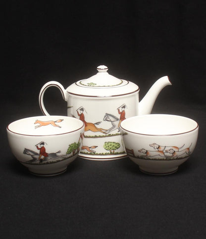 ウェッジウッド ティーセット ジャパニーズティーポット カップ ハンティングシーン WEDGWOOD