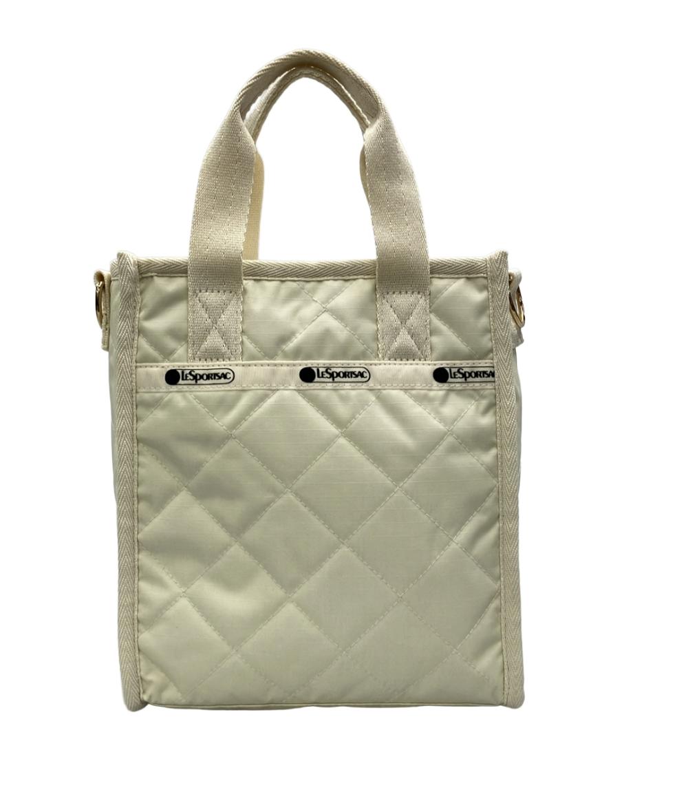 美品 LeSportsac 2way ハンドバッグ ショルダーバッグ 斜め掛け チェーンキルトコレクション サンドバー レディース レスポートサック