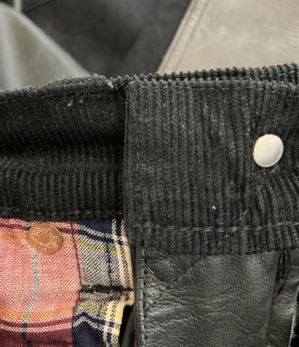COMME des GARCONS JUNYA WATANABE MAN Levi's レザー切替パンツ メンズ SIZE XS コムデギャルソンジュンヤワタナベマン リーバイス