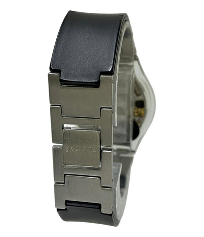 スウォッチ 腕時計 クオーツ ブラック メンズ Swatch