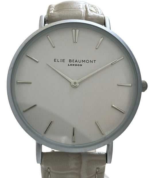 ELIE BEAUMONT 腕時計 クオーツ ホワイト EB819 レディース エリービューモント