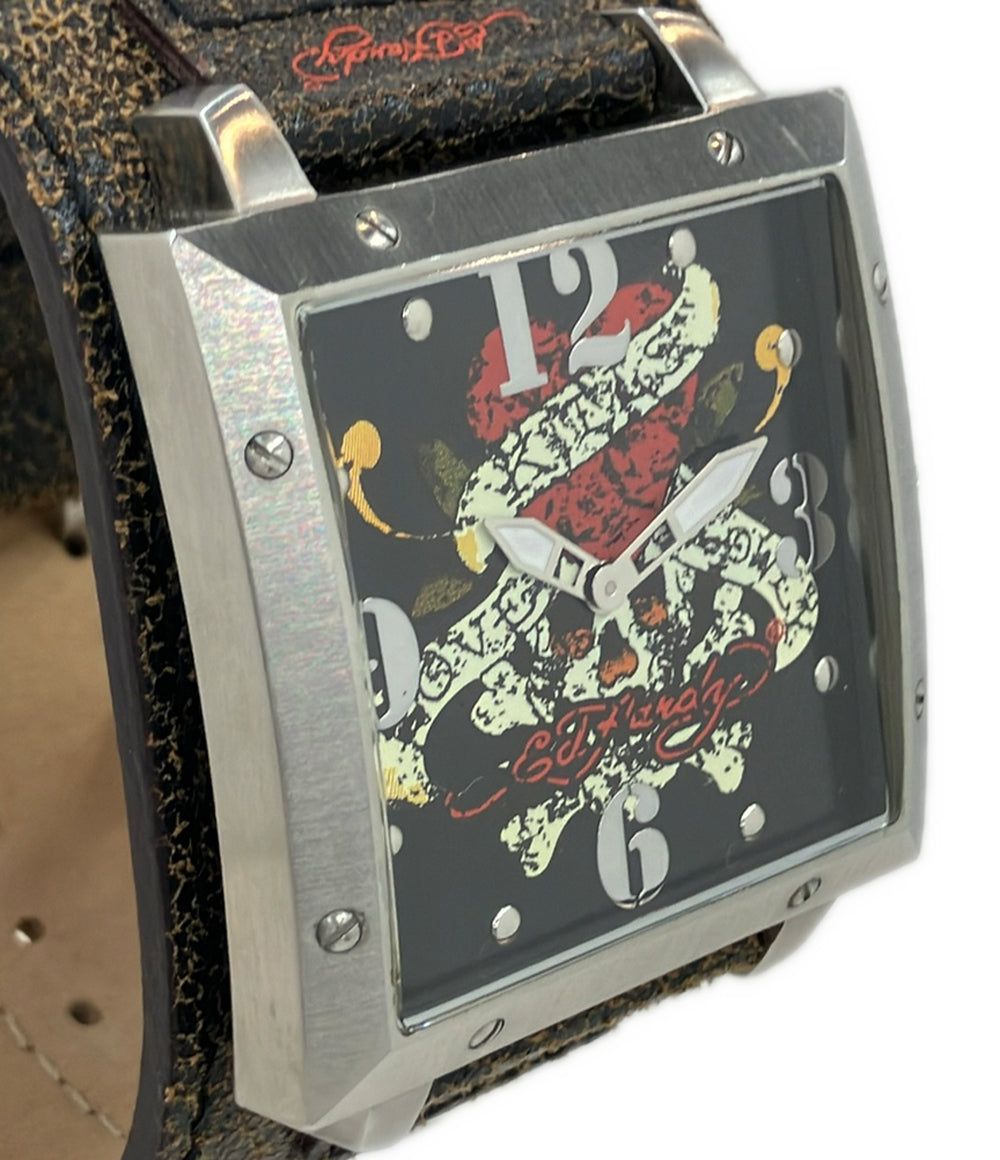 ED HARDY 腕時計 タトゥーウォーリアー クオーツ メンズ エドハーディ