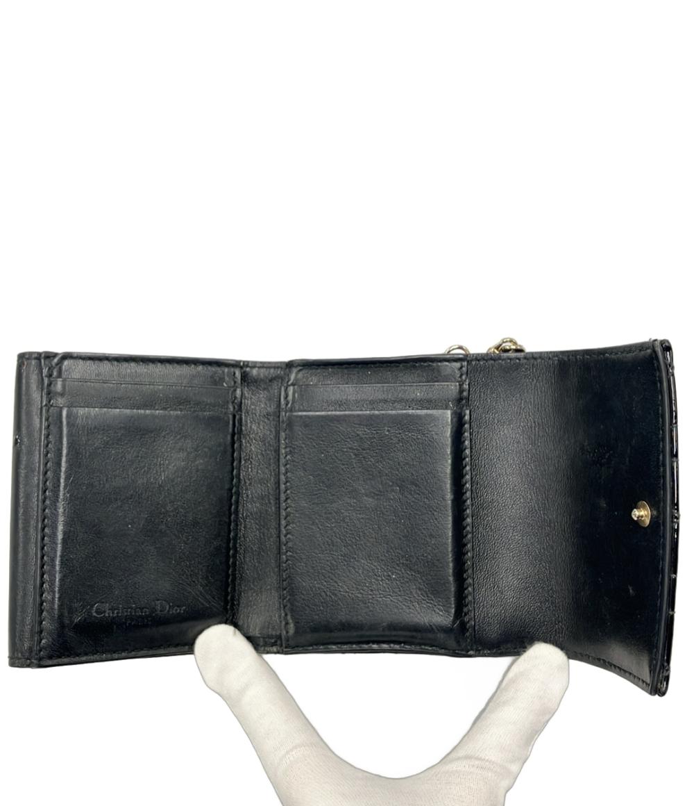 Christian Dior 三つ折り財布 カナージュ レディ ディオール ロータスウォレット レディース クリスチャンディオール