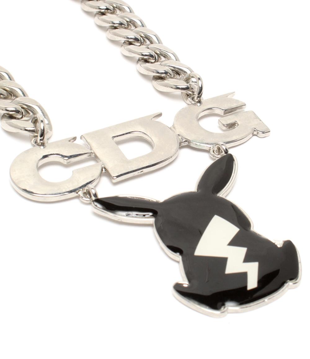コムデギャルソン ポケモン ピカチュウCDGロゴチェーンネックレス COMME des GARCONS Pokemon ネックレス ピカチュウモチーフ CDG