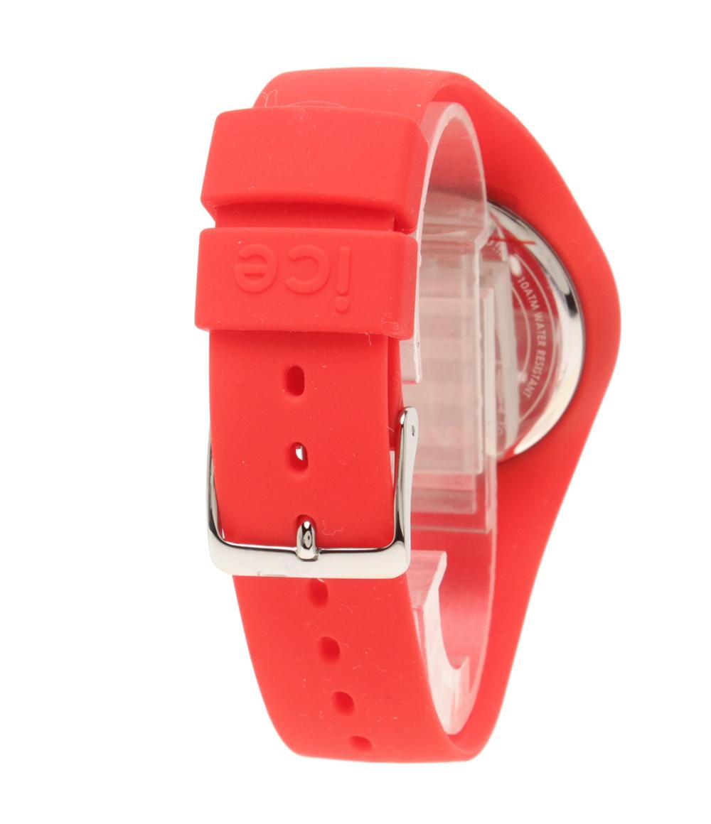 美品 ice watch 腕時計 SHISHAMOコラボ クオーツ レッド系 レディース メンズ アイスウォッチ