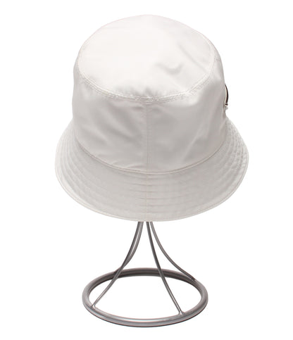 美品 PRADA バケットハット 三角プレート RE-NYRON 1HC137 レディース メンズ SIZE M プラダ