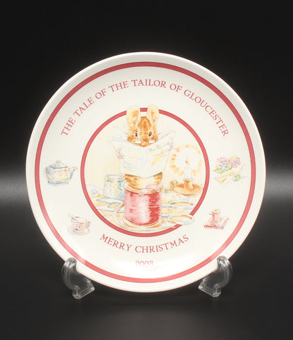 美品 WEDGWOOD クリスマスプレート 皿 20cm ピーターラビット 2003 ウェッジウッド