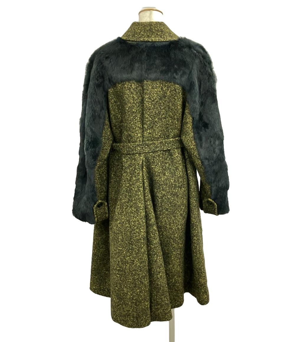 美品 ケンゾー ファー付コート ウサギ レディース SIZE 34 (M) KENZO