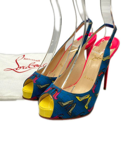 Christian Louboutin オープントゥバックストラップサンダル レディース SIZE 36 1/2 クリスチャンルブタン