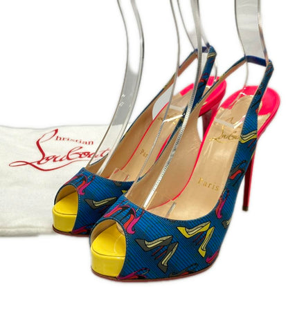 Christian Louboutin オープントゥバックストラップサンダル レディース SIZE 36 1/2 クリスチャンルブタン