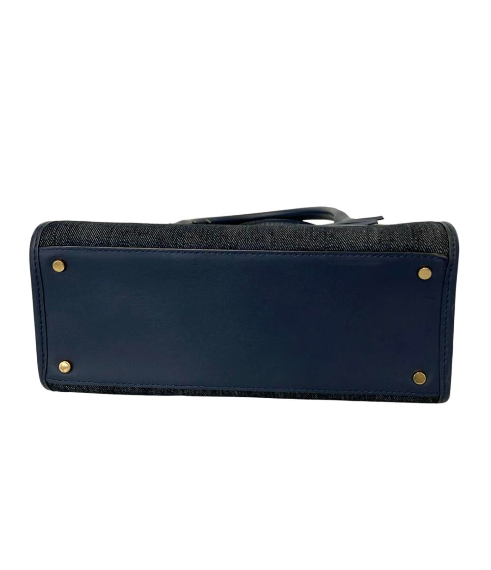 美品 Kate Spade 2WAY ハンドバッグ ショルダーバッグ 斜め掛け デニム