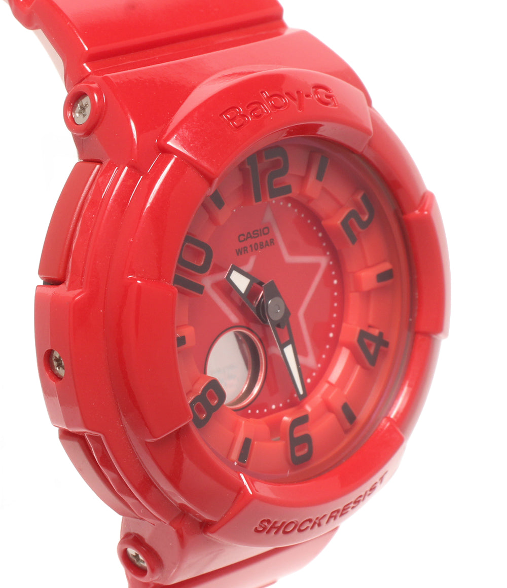 CASIO 腕時計 Neon Dial Series ネオンダイヤルシリーズ Baby-G クオーツ レッド BGA-133 レディース メンズ カシオ