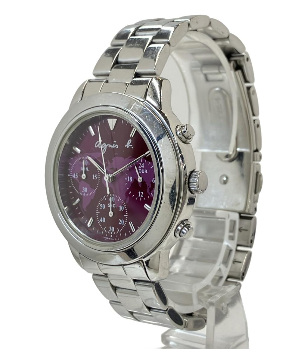 アニエスベー 腕時計 クオーツ レッドパープル V654-6100 レディース agnes b.