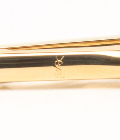 美品 イヴ・サンローラン タイバー タイピン カフス ロゴ 2点セット メンズ YVES SAINT LAURENT