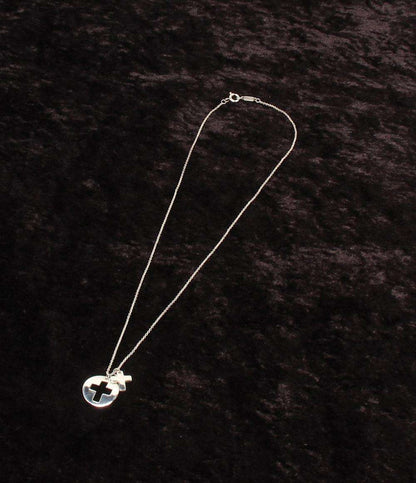 美品 ティファニー ネックレス SV925 ラウンド クロス レディース TIFFANY&Co.