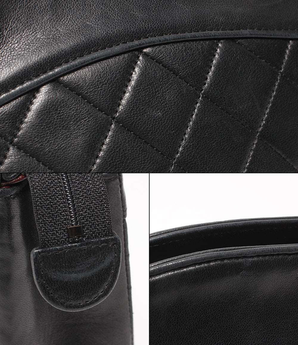 CHANEL チェーンハンドバッグ ゴールド金具 マトラッセ ラムスキン レディース シャネル