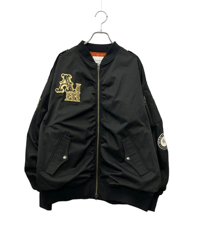 美品 Ameri VINTAGE ブルゾン OVER VOLUME WAPPEN MA-1 01410680210 レディース SIZE F (M) アメリヴィンテージ