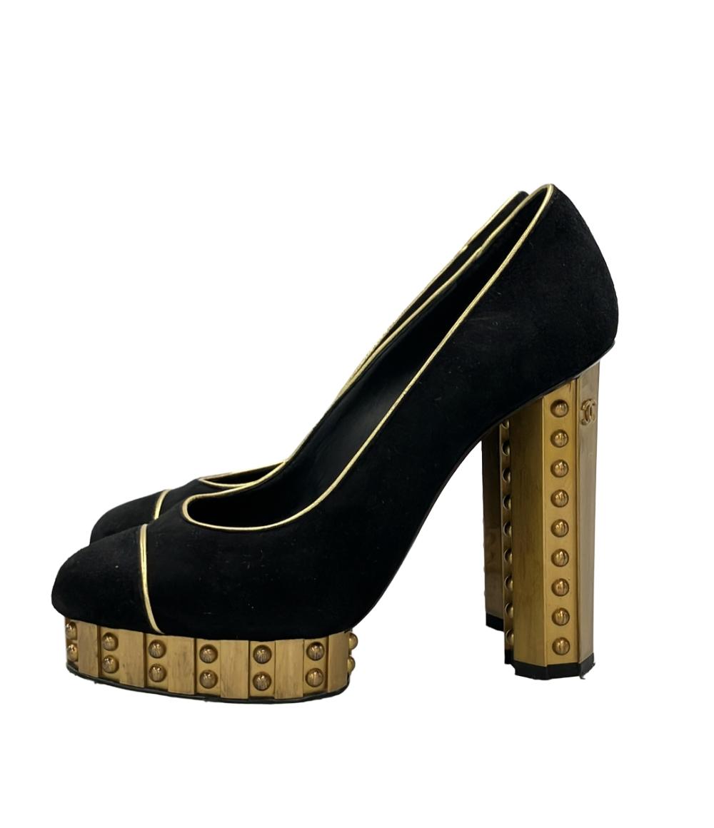 CHANEL パンプス ハイヒール ココマーク スエード G28782 レディース SIZE 34 (22cm) シャネル