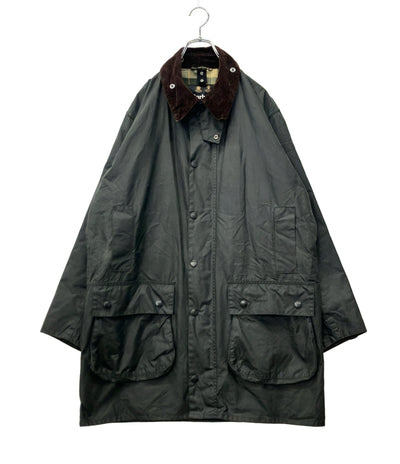Barbour ワックスドジャケット オイル BORDER WAX JACKET  ダブルジップ スナップボタン MWX0008SG91 メンズ バブアー