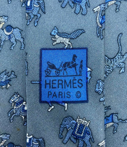 HERMES ネクタイ シルク100% 963 IA メンズ エルメス