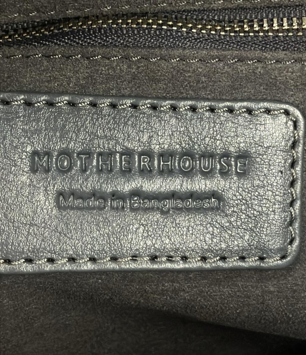 MOTHERHOUSE トートバッグ ビジネストートバッグ リニア ジップ 牛革