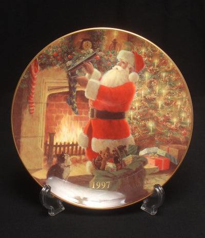 美品 ロイヤルドルトン クリスマスプレート 飾り皿 21cm 1997 ROYAL DOULTON