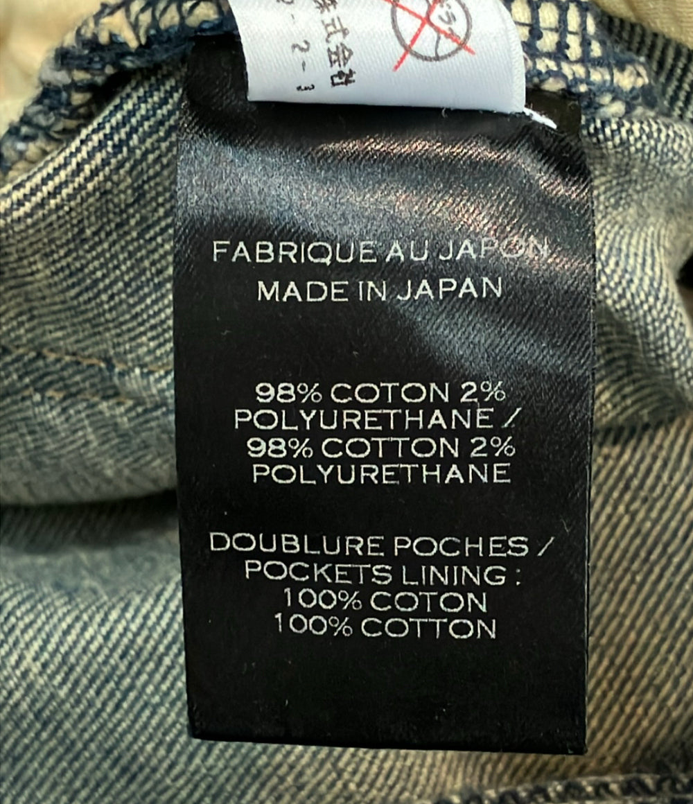 BALMAIN ダメージ加工 蛇腹バイカー スキニーデニムパンツ メンズ SIZE 29 (S) バルマン