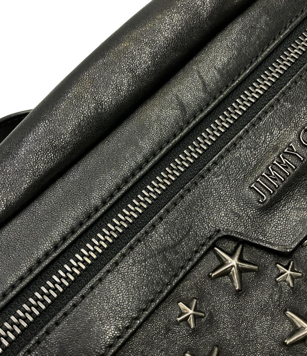 【ジミーチュウ】ウエストポーチ ボディバッグ スタッズ スエード ロゴ グレー ジミーチュウ ボディバッグ デリー スタースタッズ メンズ Jimmy Choo