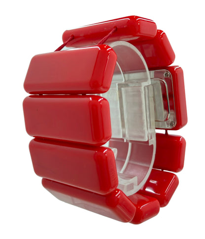 NIXON 腕時計 クオーツ レッド メンズ ニクソン