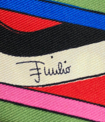 Emilio Pucci スカーフ シルク100% Goccia &Dischi レディース エミリオ・プッチ