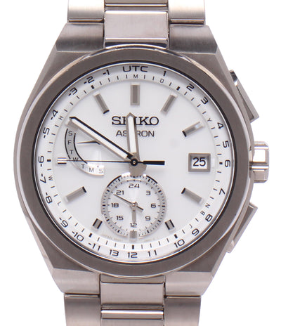 SEIKO 腕時計 アストロン ネクスター ソーラー電波 ホワイト SBXY-085 メンズ セイコー