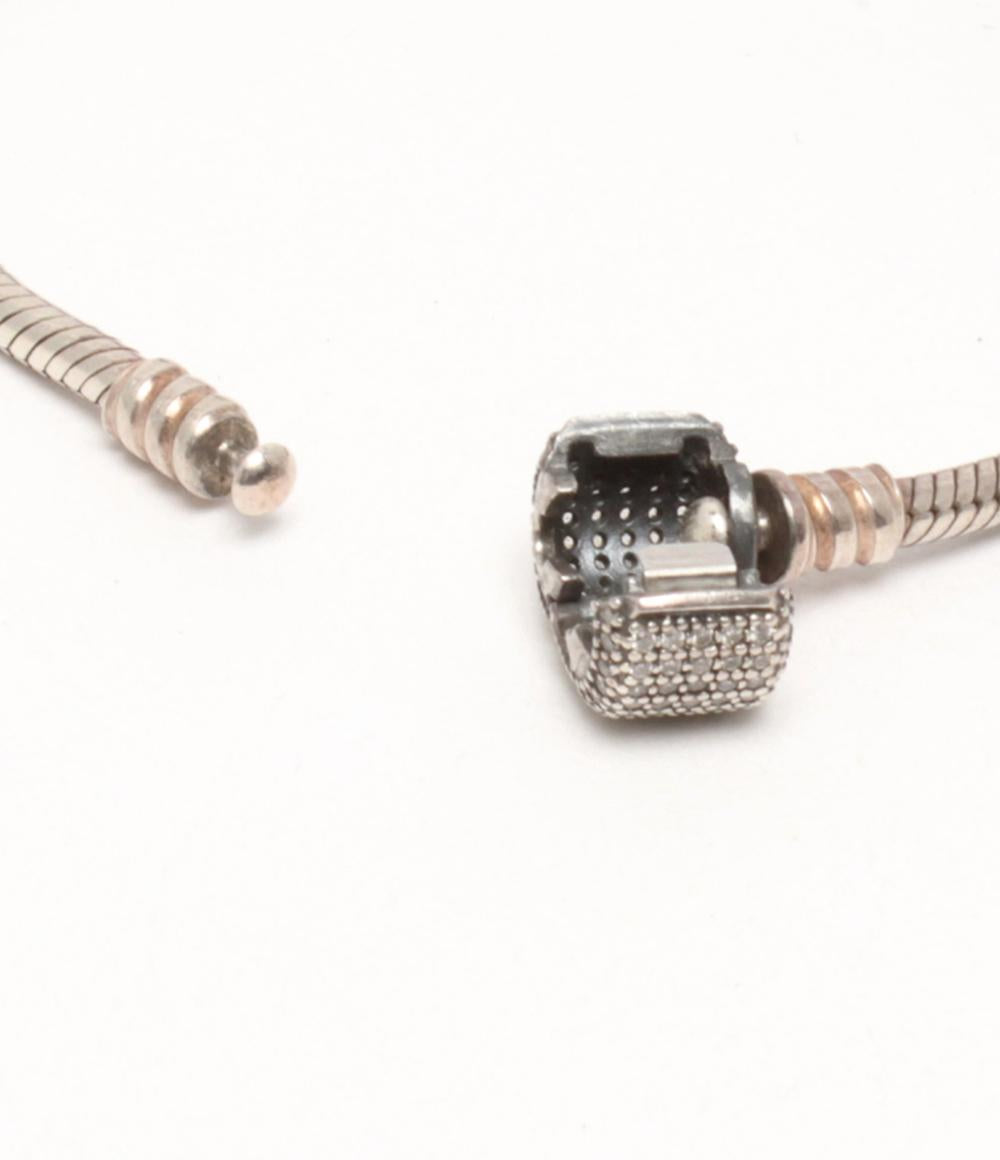 PANDORA ブレスレット バングル SV925 チャーム フラワーモチーフ 花モチーフ レディース パンドラ