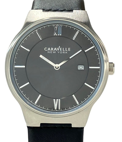 Caravelle 腕時計 クオーツ ブラック メンズ