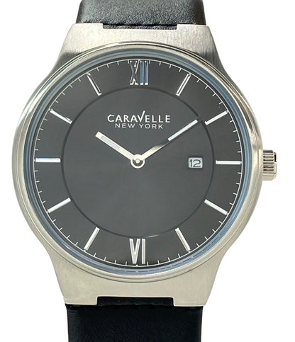 Caravelle 腕時計 クオーツ ブラック メンズ