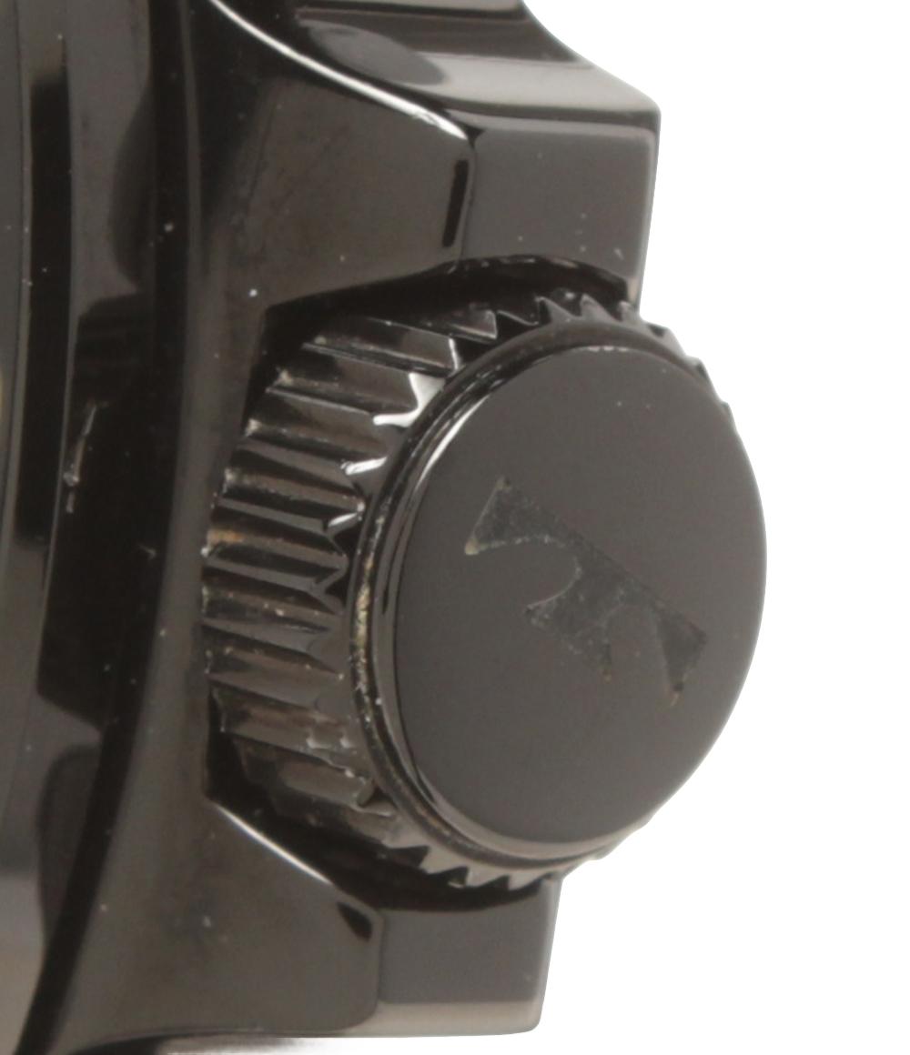 TECHNOS 腕時計 クオーツ ブラック TGM615 メンズ テクノス