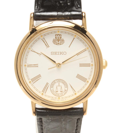 美品 SEIKO 腕時計 クオーツ ホワイト 7N01-6890 メンズ セイコー