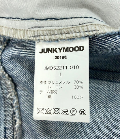 美品 ジャンキームード 切り替えデニムテーパードワイドパンツ ジーンズ メンズ SIZE L JUNKYMOOD