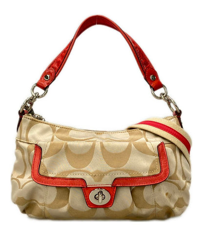 コーチ 2WAY ハンドバッグ ショルダーバッグ 斜め掛け ラージシグネチャー 18349 レディース COACH