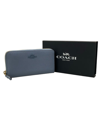 美品 COACH ラウンドファスナー長財布 レザー 89679 レディース コーチ
