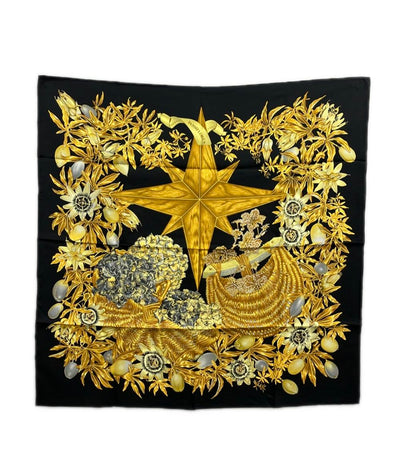 美品 エルメス スカーフ カレ90 シルク100% PASSIFLORES レディース HERMES