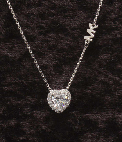 美品 MICHAEL KORS ネックレス SV925 ハートモチーフ レディース マイケルコース