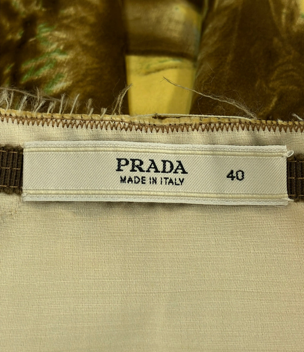 PRADA 膝丈スカート Landscape and Temple レディース SIZE 40 (M) プラダ